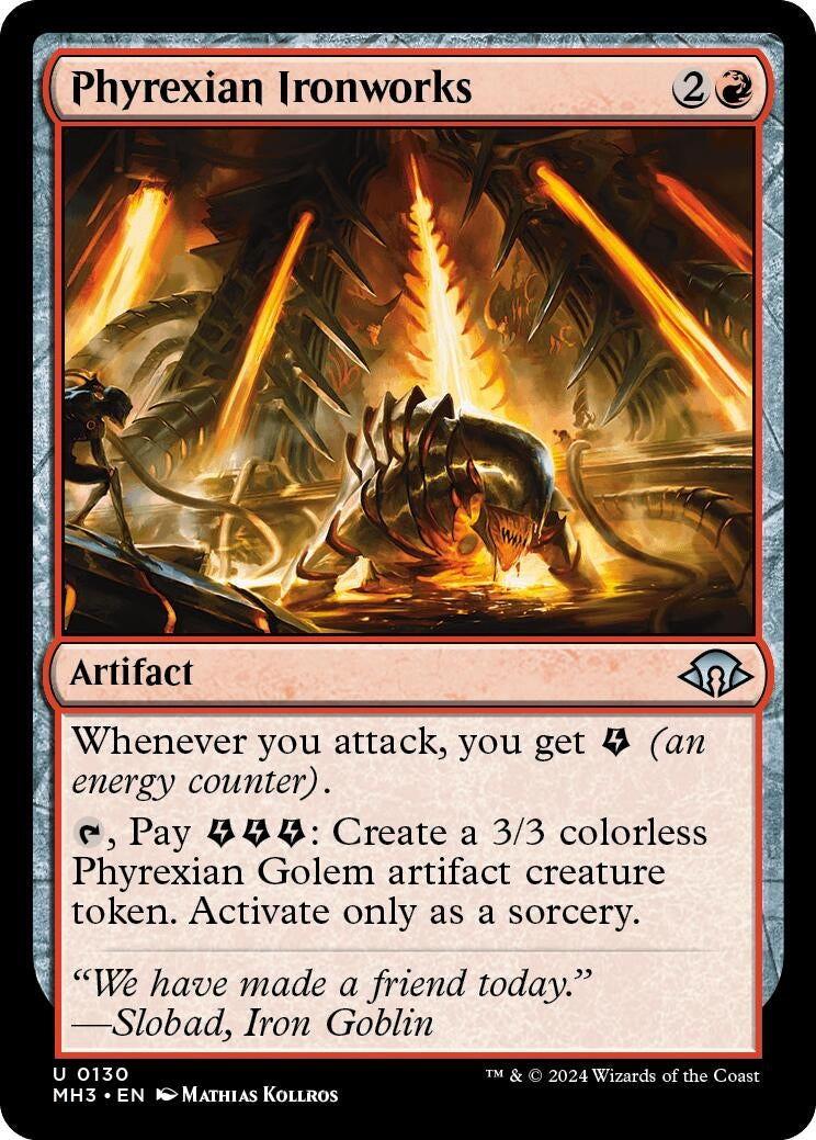 Image for Phyrexian Ironworks (130) [Modern Horizons 3] - Magic: The Gathering