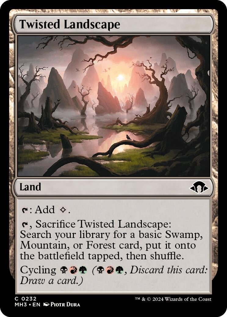 Image for Twisted Landscape (232) [Modern Horizons 3] - Magic: The Gathering