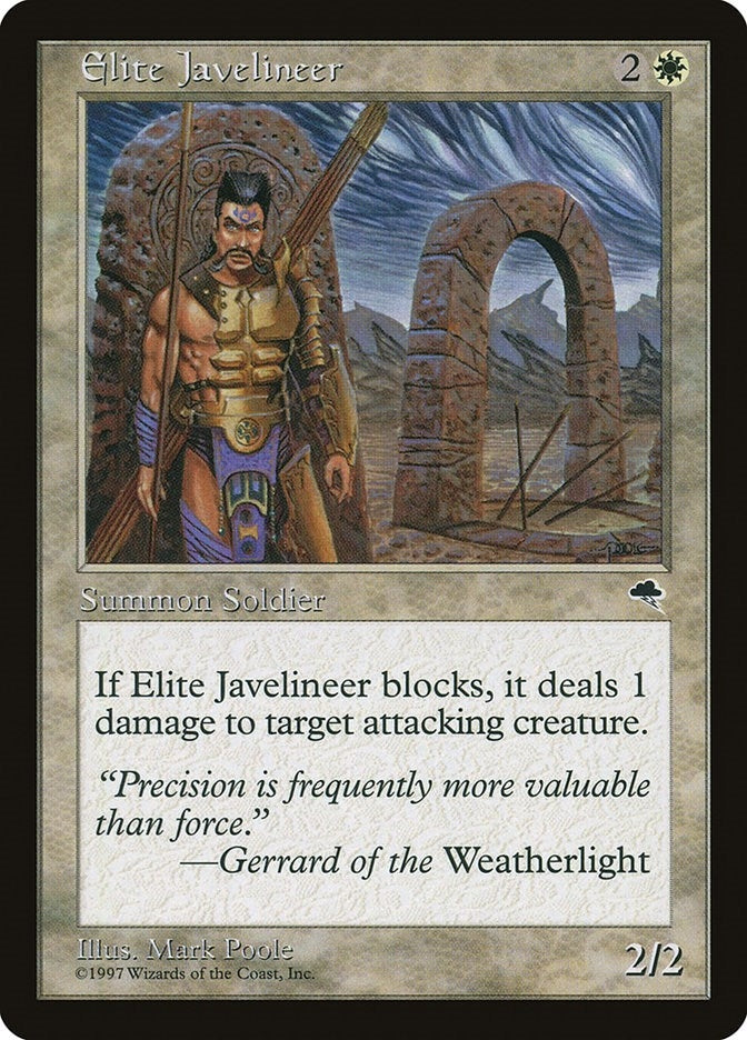 Image for Elite Javelineer (17) [Tempest] - Magic: The Gathering