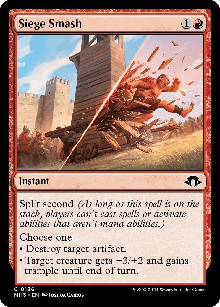 Image for Siege Smash (136) [Modern Horizons 3] - Magic: The Gathering