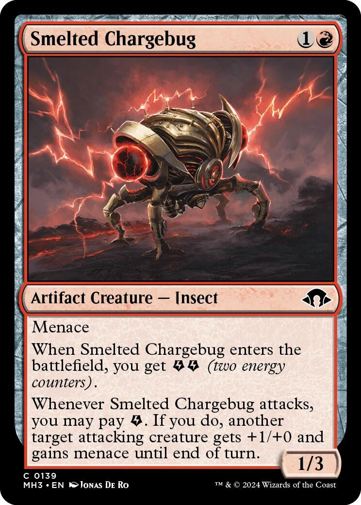Image for Smelted Chargebug (139) [Modern Horizons 3] - Magic: The Gathering