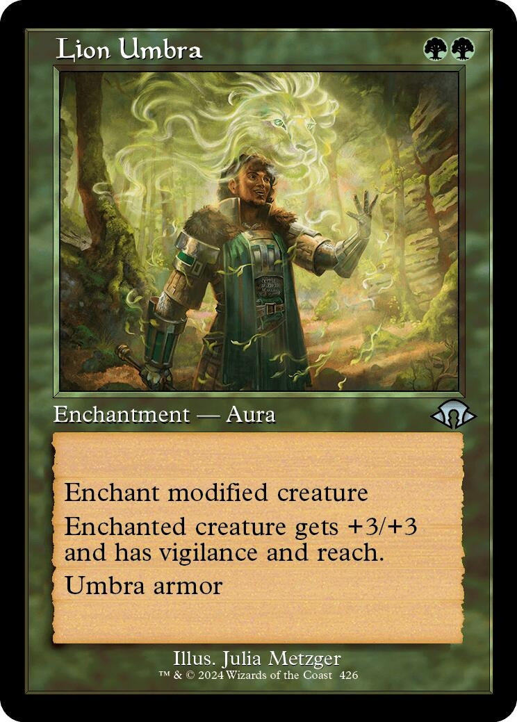 Image for Lion Umbra (Retro Frame) (426) [Modern Horizons 3] - Magic: The Gathering