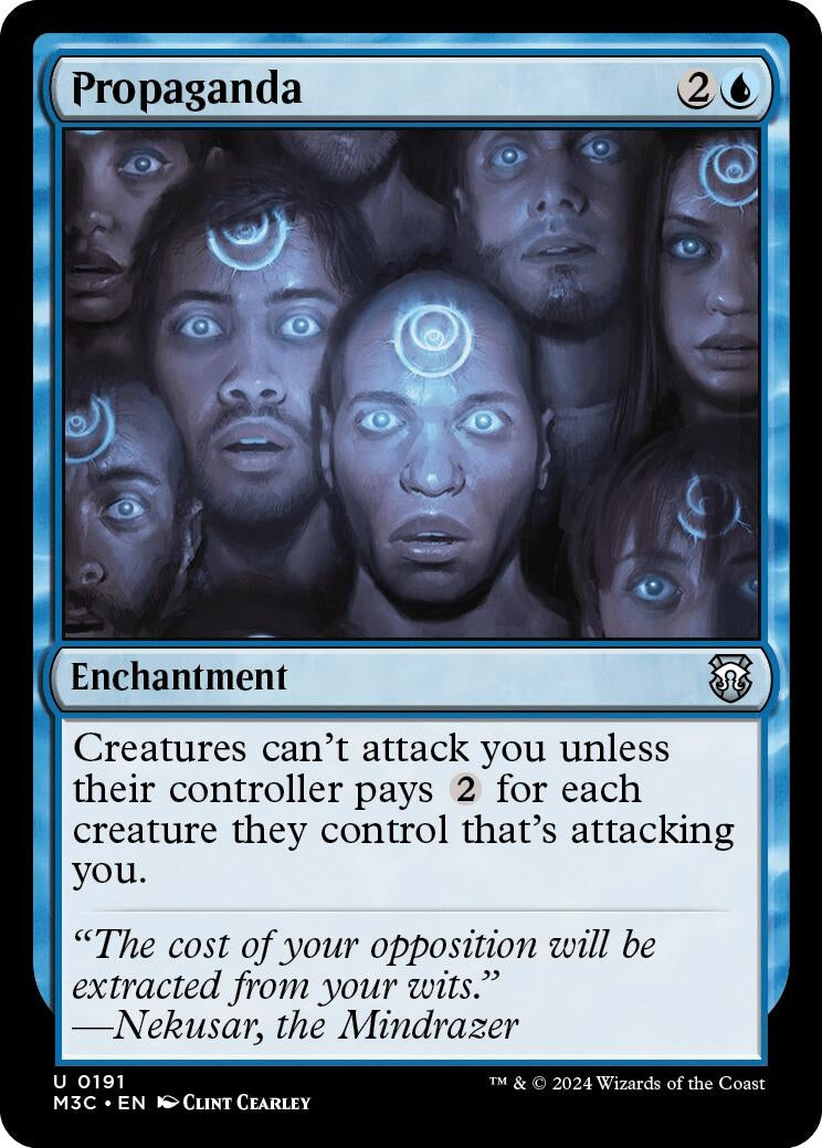 Image for Propaganda (Ripple Foil) (191) [Modern Horizons 3] - Magic: The Gathering