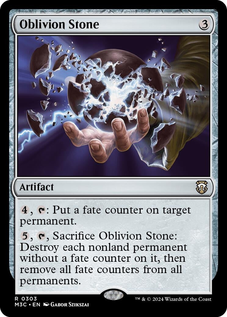Image for Oblivion Stone (Ripple Foil) (303) [Modern Horizons 3] - Magic: The Gathering