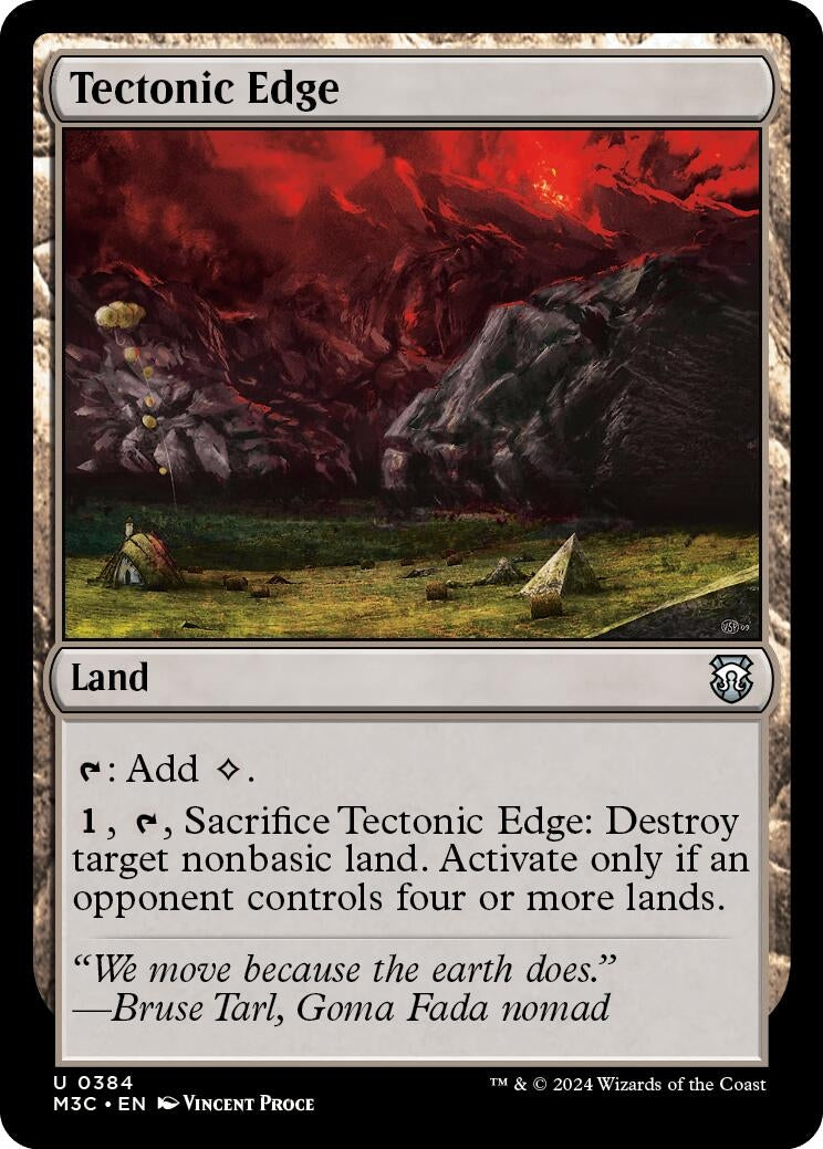 Image for Tectonic Edge (Ripple Foil) (384) [Modern Horizons 3] - Magic: The Gathering