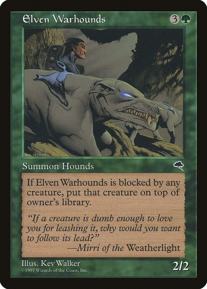 Image for Elven Warhounds (225) [Tempest] - Magic: The Gathering
