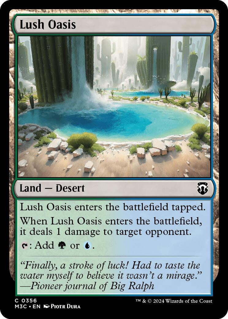 Image for Lush Oasis (Ripple Foil) (356) [Modern Horizons 3] - Magic: The Gathering
