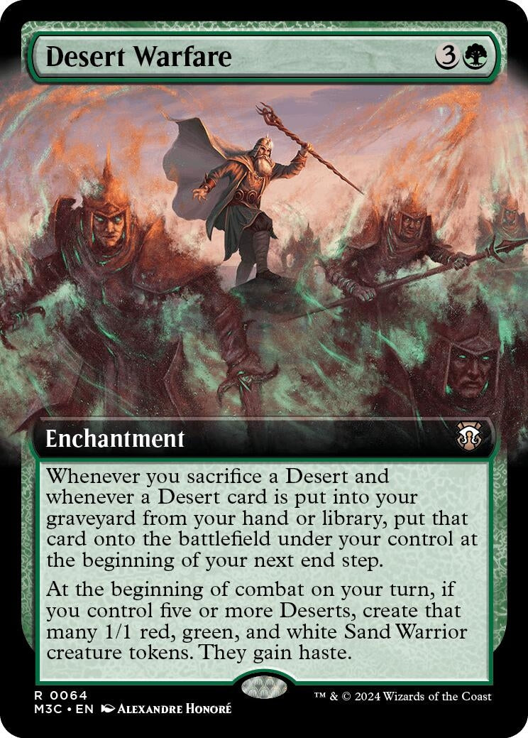 Image for Desert Warfare (Extended Art) (Ripple Foil) (64) [Modern Horizons 3] - Magic: The Gathering