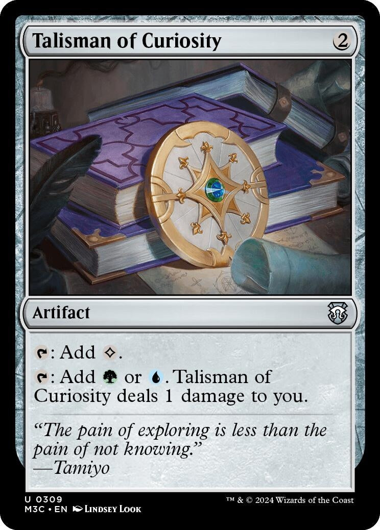 Image for Talisman of Curiosity (Ripple Foil) (309) [Modern Horizons 3] - Magic: The Gathering
