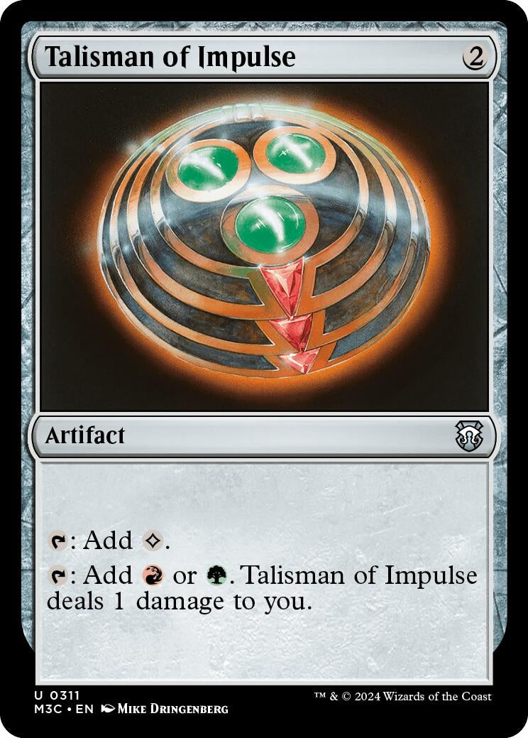 Image for Talisman of Impulse (Ripple Foil) (311) [Modern Horizons 3] - Magic: The Gathering