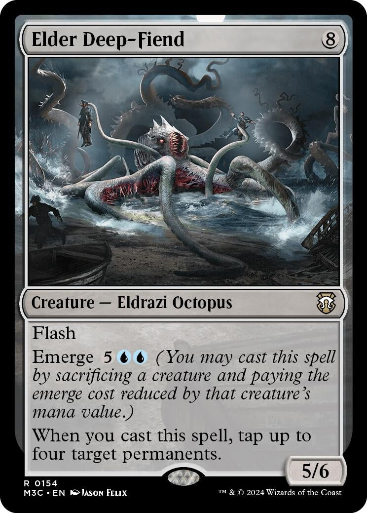 Elder Deep-Fiend (Ripple Foil) (154) [Commander: Modern Horizons 3]
