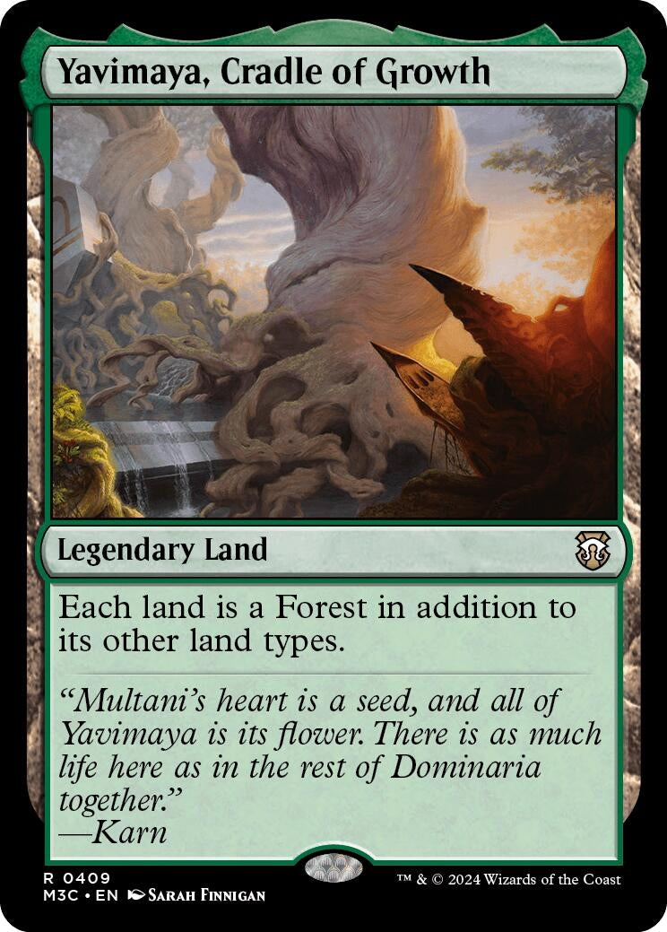 Image for Yavimaya, Cradle of Growth (Ripple Foil) (409) [Modern Horizons 3] - Magic: The Gathering