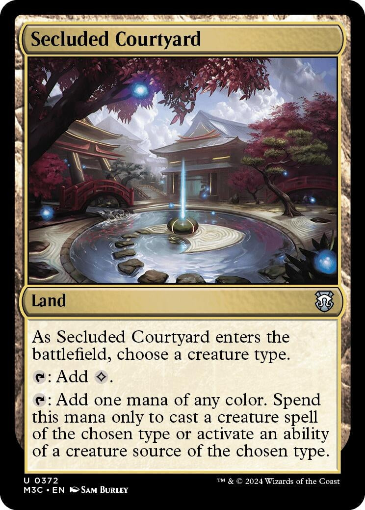 Image for Secluded Courtyard (Ripple Foil) (372) [Modern Horizons 3] - Magic: The Gathering
