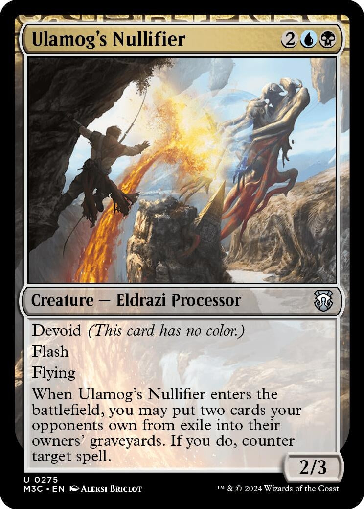 Image for Ulamog's Nullifier (Ripple Foil) (275) [Modern Horizons 3] - Magic: The Gathering
