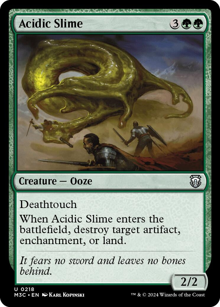 Image for Acidic Slime (Ripple Foil) (218) [Modern Horizons 3] - Magic: The Gathering