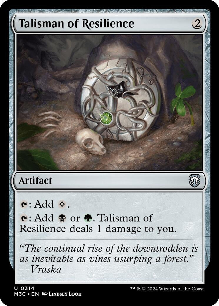 Image for Talisman of Resilience (Ripple Foil) (314) [Modern Horizons 3] - Magic: The Gathering
