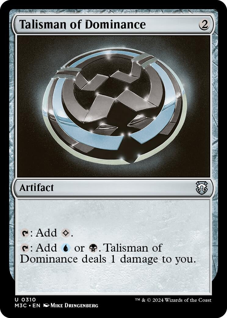 Image for Talisman of Dominance (Ripple Foil) (310) [Modern Horizons 3] - Magic: The Gathering