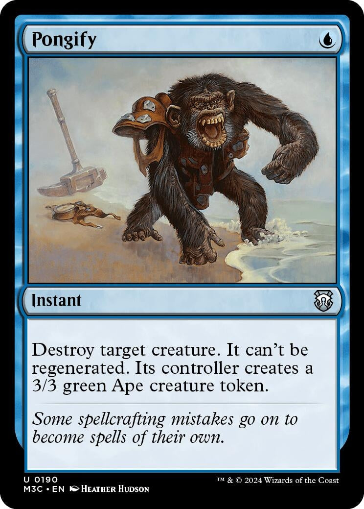 Image for Pongify (Ripple Foil) (190) [Modern Horizons 3] - Magic: The Gathering