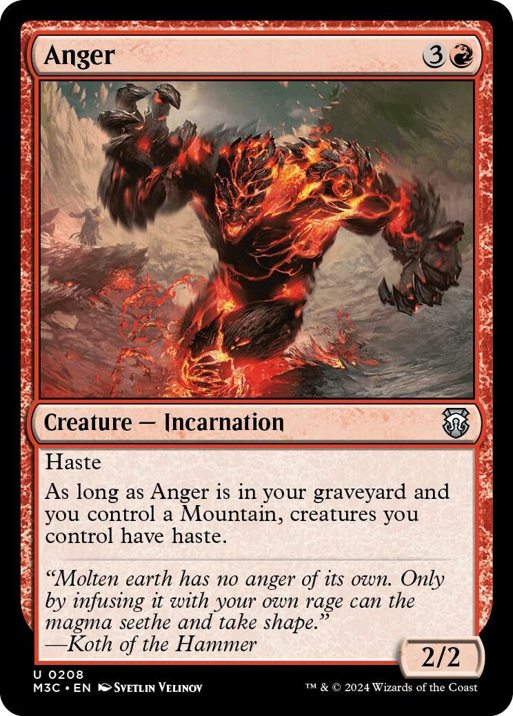 Image for Anger (208) [Modern Horizons 3] - Magic: The Gathering