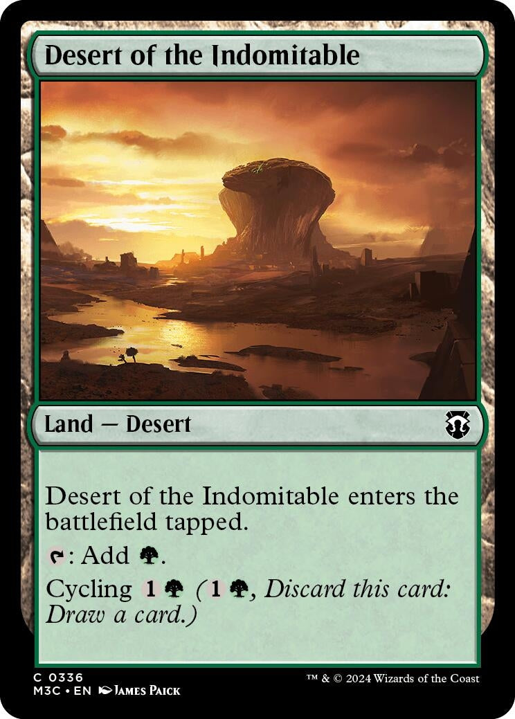 Image for Desert of the Indomitable (Ripple Foil) (336) [Modern Horizons 3] - Magic: The Gathering