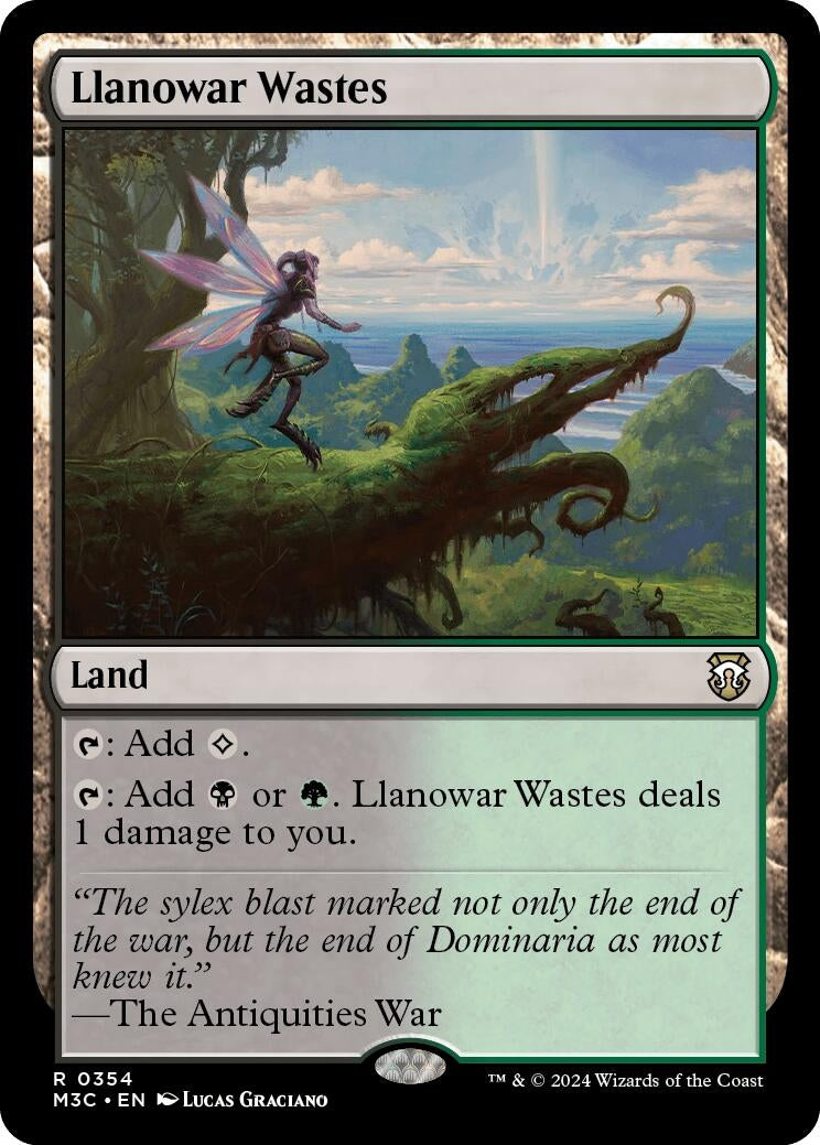 Image for Llanowar Wastes (Ripple Foil) (354) [Modern Horizons 3] - Magic: The Gathering