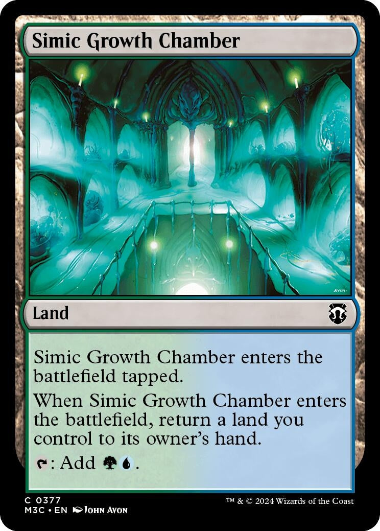 Image for Simic Growth Chamber (Ripple Foil) (377) [Modern Horizons 3] - Magic: The Gathering