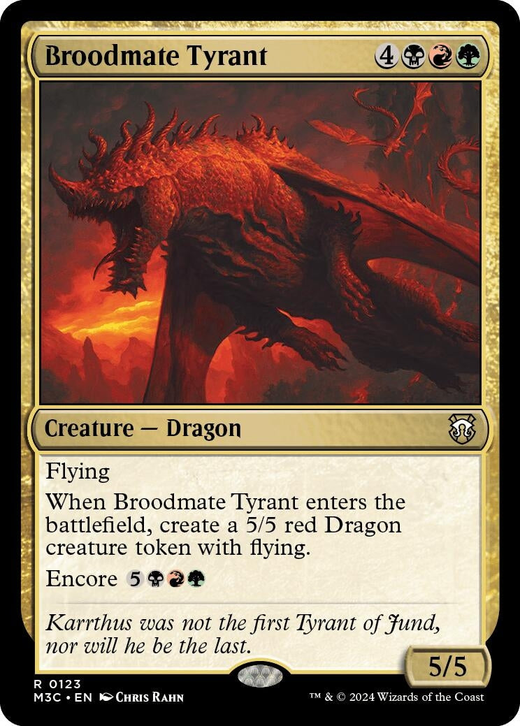 Image for Broodmate Tyrant (123) [Modern Horizons 3] - Magic: The Gathering