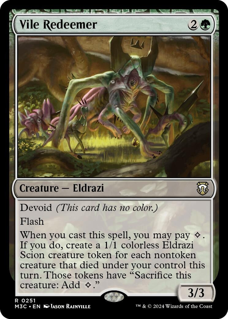 Image for Vile Redeemer (Ripple Foil) (251) [Modern Horizons 3] - Magic: The Gathering