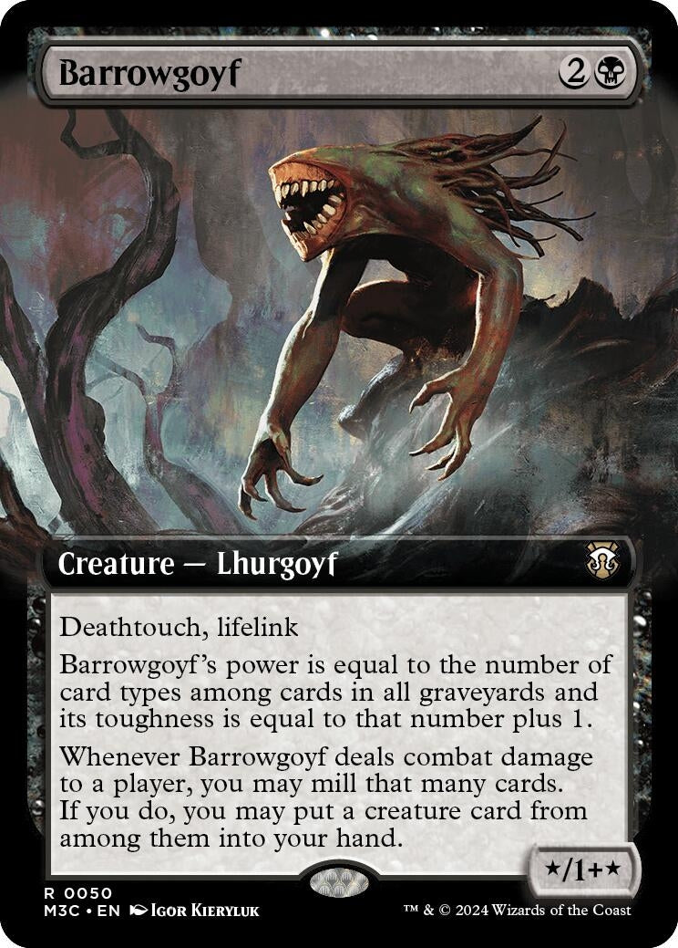 Image for Barrowgoyf (Extended Art) (Ripple Foil) (50) [Modern Horizons 3] - Magic: The Gathering
