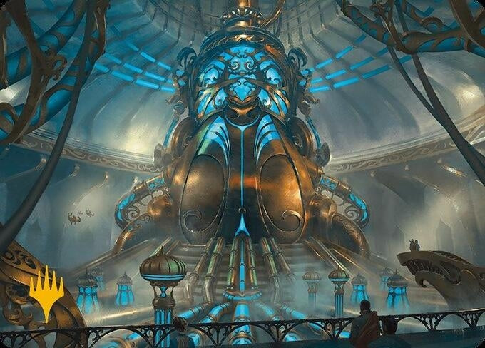 Image for Aether Refinery Art Card (Gold-Stamped Planeswalker Symbol) (30) [Modern Horizons 3] - Magic: The Gathering