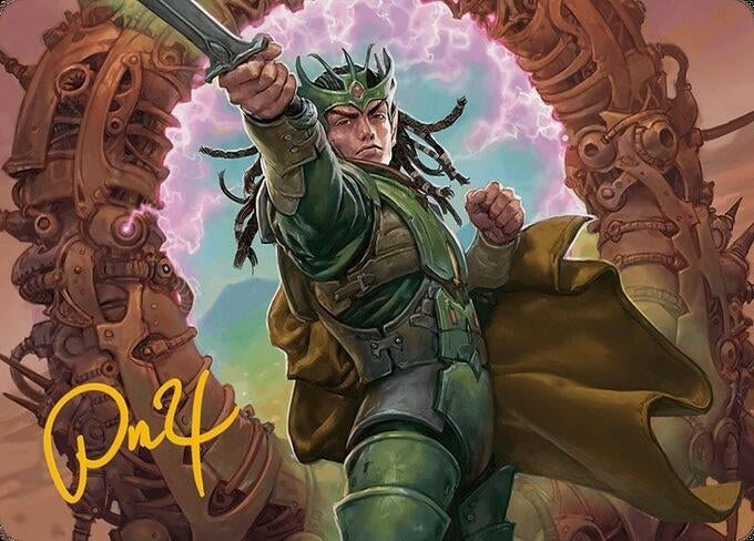 Image for Eladamri, Korvecdal Art Card (Gold-Stamped Signature) (9) [Modern Horizons 3] - Magic: The Gathering