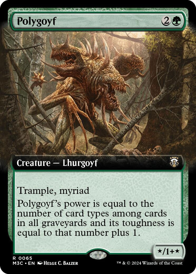 Image for Polygoyf (Extended Art) (65) [Modern Horizons 3] - Magic: The Gathering
