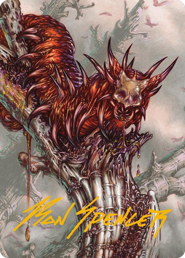 Image for Grist, Voracious Larva Art Card (Gold-Stamped Signature) (53) [Modern Horizons 3] - Magic: The Gathering