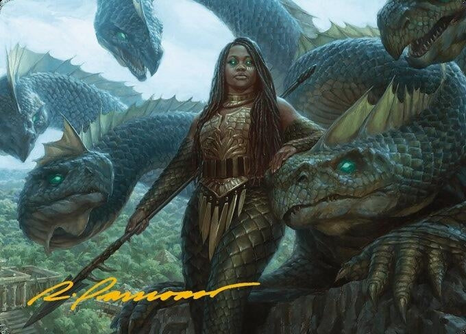 Hydra Trainer Art Card (Gold-Stamped Signature) (10) [Art Series: Modern Horizons 3]