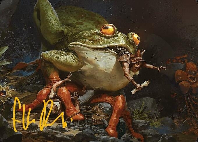 Image for Rampant Frogantua Art Card (Gold-Stamped Signature) (32) [Modern Horizons 3] - Magic: The Gathering