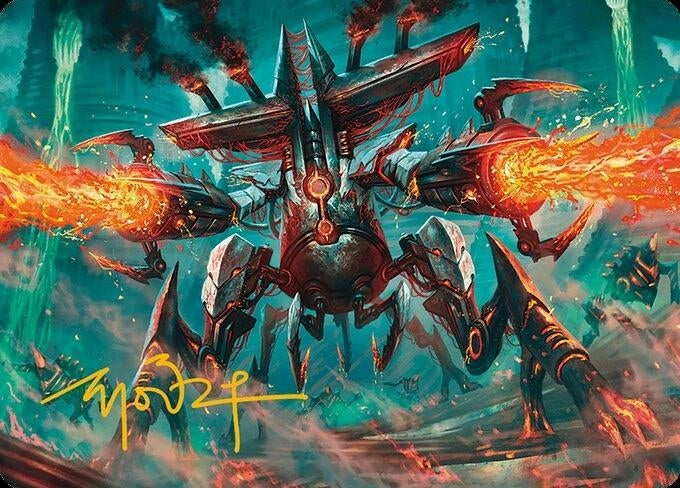 Image for Exterminator Magmarch Art Card (Gold-Stamped Signature) (33) [Modern Horizons 3] - Magic: The Gathering