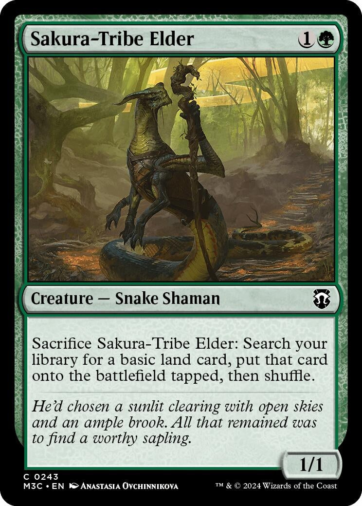 Image for Sakura-Tribe Elder (Ripple Foil) (243) [Modern Horizons 3] - Magic: The Gathering