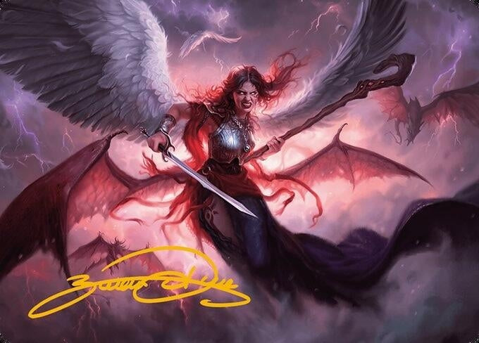 Image for Kaalia of the Vast Art Card (Gold-Stamped Signature) (22) [Modern Horizons 3] - Magic: The Gathering