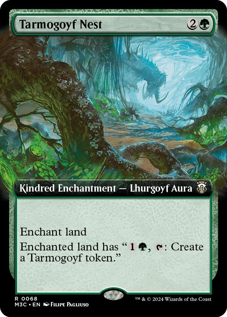 Image for Tarmogoyf Nest (Extended Art) (Ripple Foil) (68) [Modern Horizons 3] - Magic: The Gathering