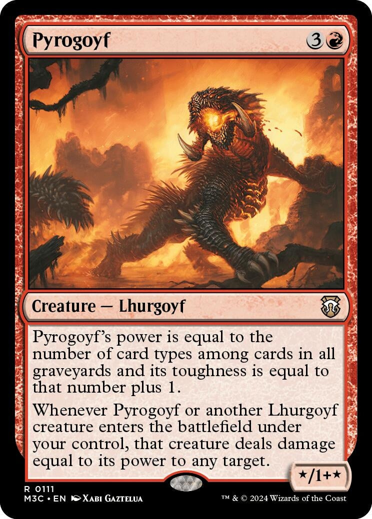 Image for Pyrogoyf (111) [Modern Horizons 3] - Magic: The Gathering