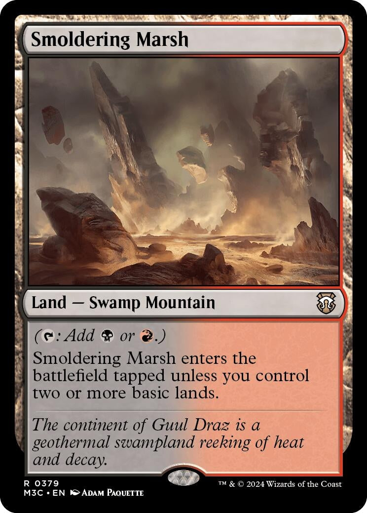 Image for Smoldering Marsh (379) [Modern Horizons 3] - Magic: The Gathering