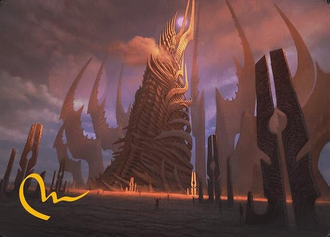 Image for Phyrexian Tower Art Card (Gold-Stamped Signature) (23) [Modern Horizons 3] - Magic: The Gathering