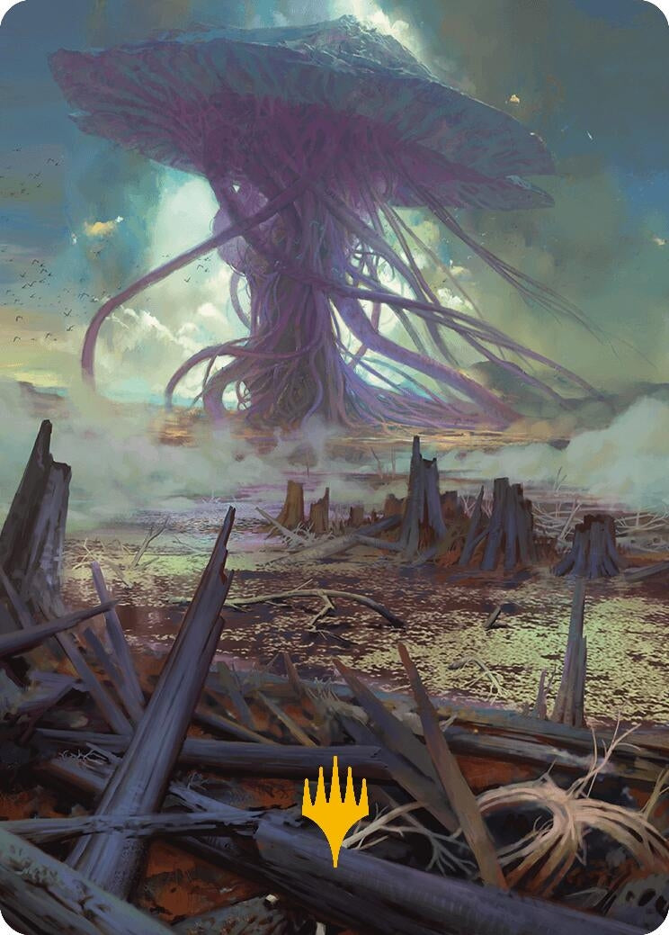 Image for Swamp Art Card (Gold-Stamped Planeswalker Symbol) (24) [Modern Horizons 3] - Magic: The Gathering