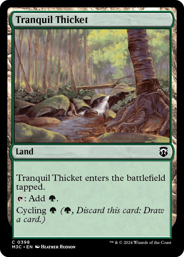Image for Tranquil Thicket (Ripple Foil) (398) [Modern Horizons 3] - Magic: The Gathering