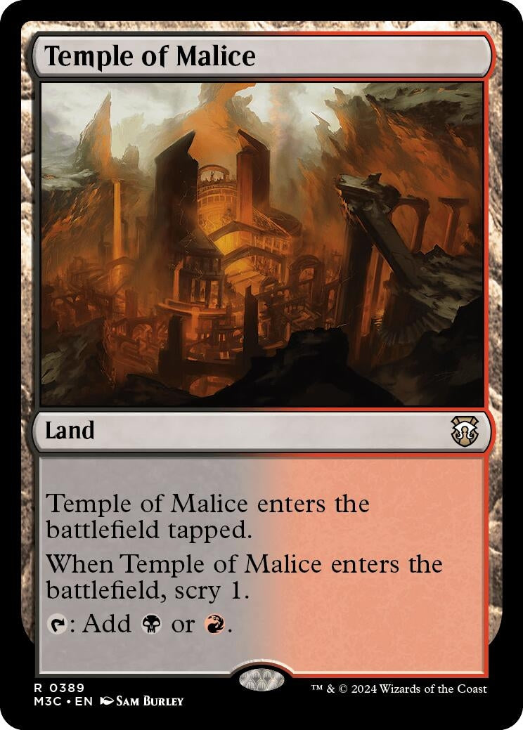 Image for Temple of Malice (Ripple Foil) (389) [Modern Horizons 3] - Magic: The Gathering