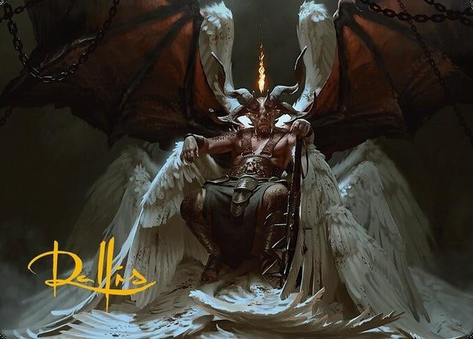 Image for Shilgengar, Sire of Famine Art Card (Gold-Stamped Signature) (4) [Modern Horizons 3] - Magic: The Gathering