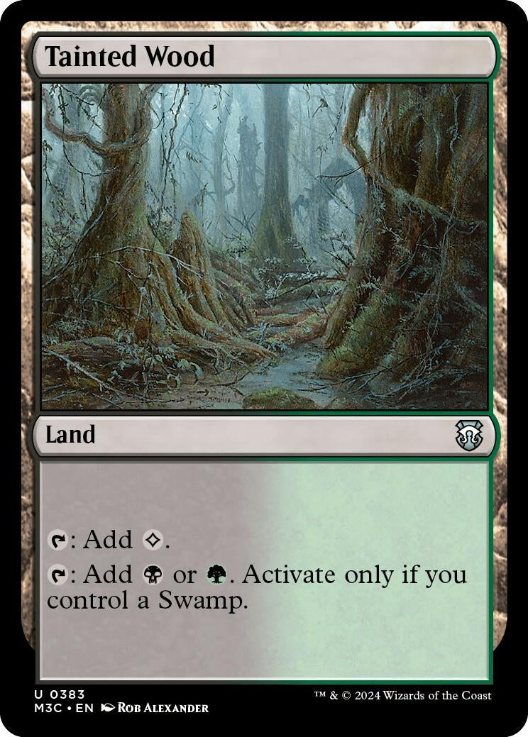 Image for Tainted Wood (Ripple Foil) (383) [Modern Horizons 3] - Magic: The Gathering