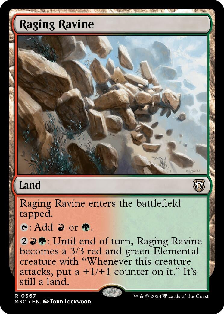 Image for Raging Ravine (Ripple Foil) (367) [Modern Horizons 3] - Magic: The Gathering
