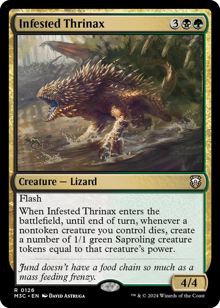 Image for Infested Thrinax (126) [Modern Horizons 3] - Magic: The Gathering