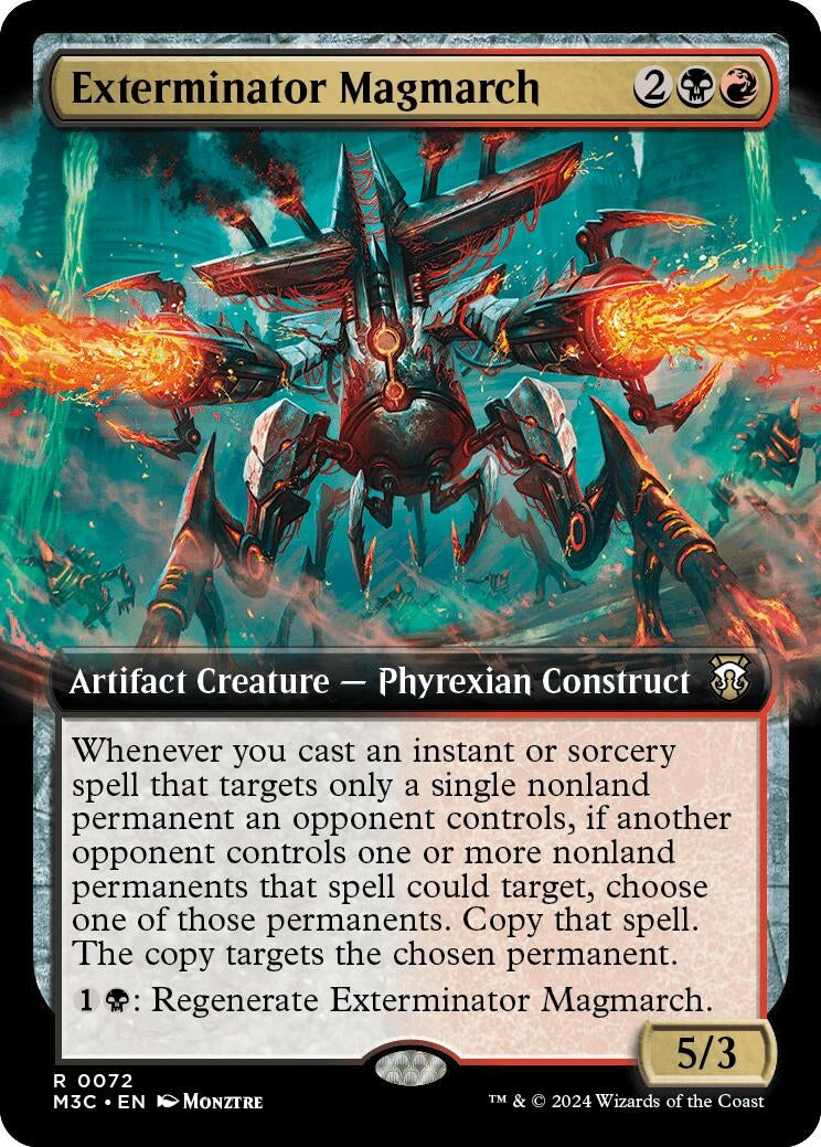 Image for Exterminator Magmarch (Extended Art) (Ripple Foil) (72) [Modern Horizons 3] - Magic: The Gathering